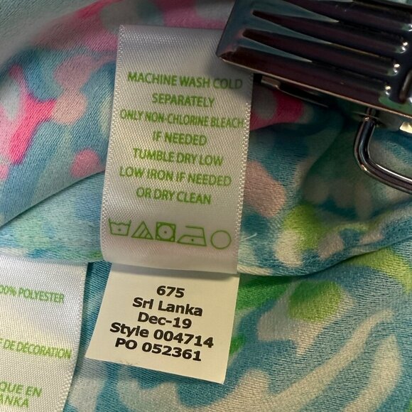 Lilly Pulitzer Jane Shift Dress in Blue Ibiza Aqua La Vista – Size 12, EUC - Picture 10 of 13